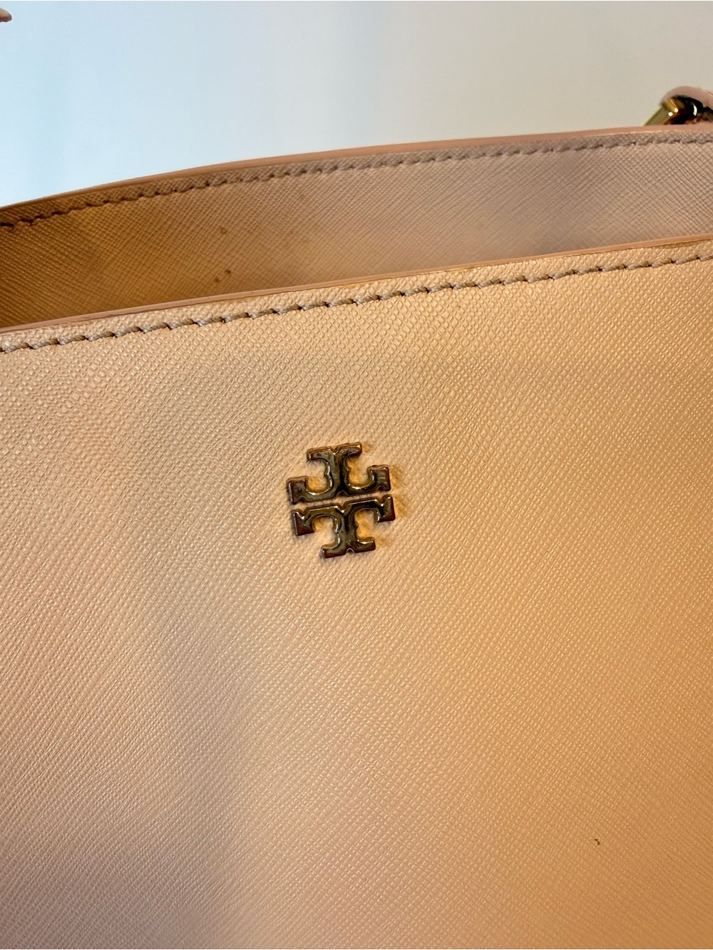 Tory Burch York Small Buckle Tote Powder Pink - Picture 10 of 13